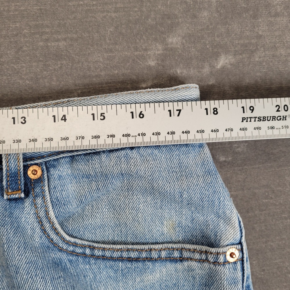 Levis 560 Y2K Vintage Jeans Mens Actual Sz 36x29 Blue Light Wash Tapered Denim - Picture 7 of 9